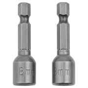 Биты с торцевыми головками 8 мм, 45 мм, 2 шт. Matrix 14620