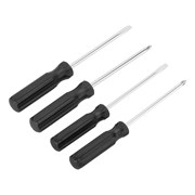 Набор отверток 4 шт, SL5 x 100.6 x 100, PH1 x 100, 2 x 100, углеродистая сталь, пластиковая рукоятка Sparta 15677