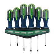 Набор отверток, CrV, трехкомпонентные рукоятки, 6 предметов Сибртех 15681