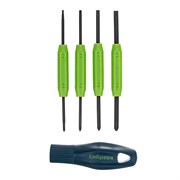 Отвертка со сменными двухсторонними насадками, 8 в 1, пластиковый кейс, CrV Сибртех 15687