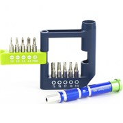 Отвертка для точных работ с набором бит, 21 шт, CrV Сибртех 15825