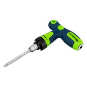 Отвертка реверсивная Т-образная комбинированная PH2/SL6, CrV Сибртех 15840