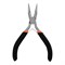 Длинногубцы прямые Mini, 130 мм, никелированные, авторазжим Sparta 16080