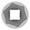 Головка торцевая, 27 мм, шестигранная, CrV, под квадрат 1/2 Stels 14725