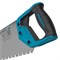 Ножовка по дереву "Piranha", 550 мм, сегментное строение рабочей кромки, 7-8 TPI, зуб-3D, двухкомпонентная рукоятка Gross 16706