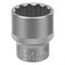 Головка торцевая, 24 мм, двенадцатигранная, CrV, под квадрат 1/2, хромированная Stels 14763