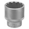 Головка торцевая, 30 мм, двенадцатигранная, CrV, под квадрат 1/2, хромированная Stels 14765