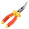Длинногубцы изогнутые Insulated, 160 мм, двухкомпонентные рукоятки Matrix Professional 14846