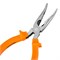 Длинногубцы изогнутые Classic, 160 мм, шлифованные, пластмассовые рукоятки Sparta 14855