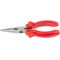 Длинногубцы прямые Standard, 180 мм, шлифованные, пластмассовые рукоятки Matrix 14875