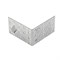 Крепежный уголок равносторонний 2 мм, KUR 100 х 100 х 60 мм Сибртех 17659
