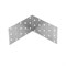 Крепежный уголок равносторонний 2 мм, KUR 100 х 100 х 60 мм Сибртех 17659
