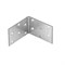 Крепежный уголок равносторонний 2 мм, KUR 60 x 60 x 40 мм Сибртех 17668