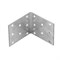 Крепежный уголок равносторонний 2 мм, KUR 60 x 60 x 50 мм Сибртех 17669