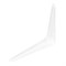 Кронштейн угловой с ребром, 125х150 мм, белый Сибртех 17756