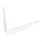 Кронштейн угловой с ребром, 150х200 мм, белый Сибртех 17757