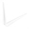 Кронштейн угловой с ребром, 200х250 мм, белый Сибртех 17769