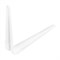 Кронштейн угловой с ребром, 175 х 225 мм, белый Сибртех 17773