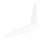 Кронштейн угловой с ребром, 75 х 100 мм, белый Сибртех 18141