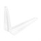 Кронштейн угловой с ребром, 75 х 100 мм, белый Сибртех 18141