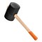 Киянка резиновая, 1130 г, черная резина, деревянная рукоятка Sparta 14924