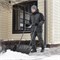 Движок для уборки снега пластиковый, 780 х 420 х 1140 мм, стальная рукоятка, Сибртех 18422