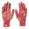 Перчатки садовые из полиэстера с нитрильным обливом, красные, M Palisad 18973