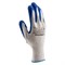 Перчатки полиэфирные с синим нитрильным покрытием, размер L, 15 класс вязки Сибртех 18982