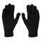 Перчатки трикотажные, акрил, двойные, черный, двойная манжета Сибртех 19019