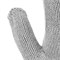 Перчатки трикотажные, акрил, двойные, серая туча, двойная манжета Сибртех 19020