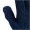 Перчатки трикотажные, акрил, двойные, синий, двойная манжета Сибртех 19023