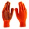 Перчатки трикотажные, акрил, ПВХ гель, "Протектор", оранжевый, оверлок Сибртех 19031