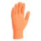 Перчатки трикотажные, акрил, двойные, оранжевый, двойная манжета Сибртех 19035