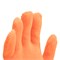 Перчатки трикотажные, акрил, двойные, оранжевый, двойная манжета Сибртех 19035