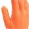 Перчатки трикотажные, акрил, двойные, оранжевый, двойная манжета Сибртех 19035