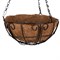 Подвесное кашпо с декором, 25 см, с кокосовой корзиной Palisad 19291