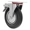 Колесо поворотное с тормозом D 125 мм, крепление  платформенное Сибртех 19321