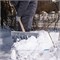 Лопата для уборки снега алюминиевая, 430 х 370 х 1350 мм, деревянный черенок, Сибртех 19372