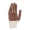 Перчатки трикотажные, ПВХ гель шахматный облив, оверлок Сибртех 19564