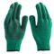 Перчатки трикотажные усиленные, гелевое ПВХ-покрытие, 7 класс, зеленые Сибртех 19570