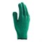 Перчатки трикотажные усиленные, гелевое ПВХ-покрытие, 7 класс, зеленые Сибртех 19570