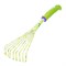 Грабли веерные 9 - зубые, 130 х 415 мм, стальные, пластиковая рукоятка, Flower Green, Palisad 19581