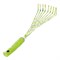 Грабли веерные 9 - зубые, 130 х 415 мм, стальные, пластиковая рукоятка, Flower Green, Palisad 19581
