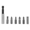 Набор бит, магнитный адаптер для бит, сталь 45Х, 7 предметов, пластиковый кейс Matrix 14609