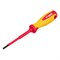 Отвертка Insulated, SL4 x 100 мм, CrMo, до 1000 В, двухкомпонентная рукоятка Matrix Professional 15803