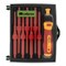 Отвертка со сменными жалами, диэлектрическая до 1000 В, 9 предметов, CrV Сибртех 15815